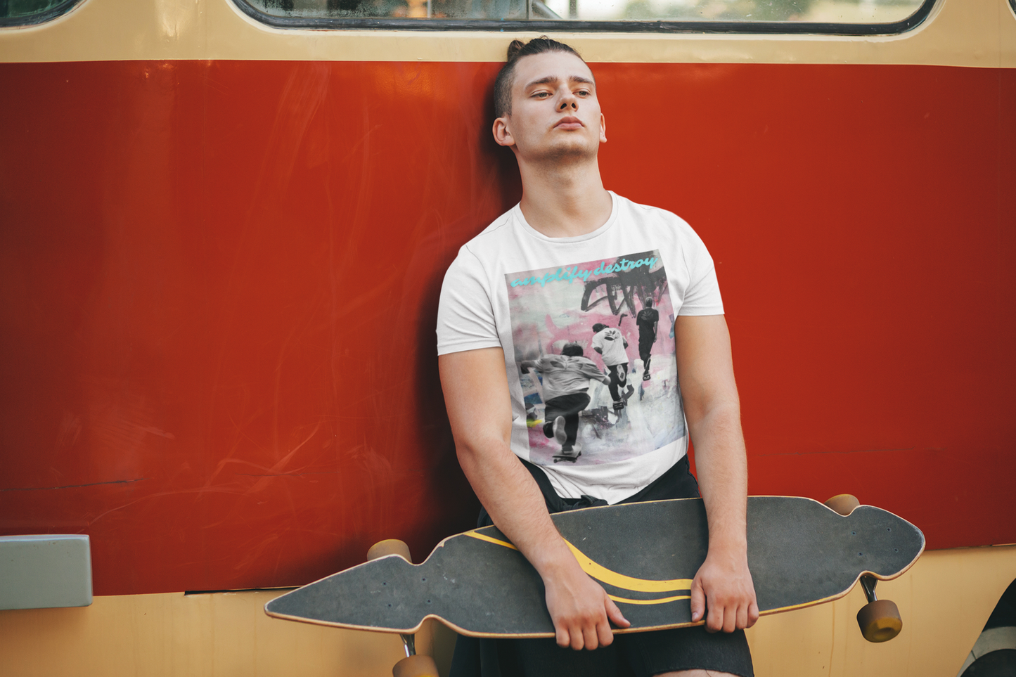 SKATERZ Classic Fit AmplifyDestroy Print Tee Shirt