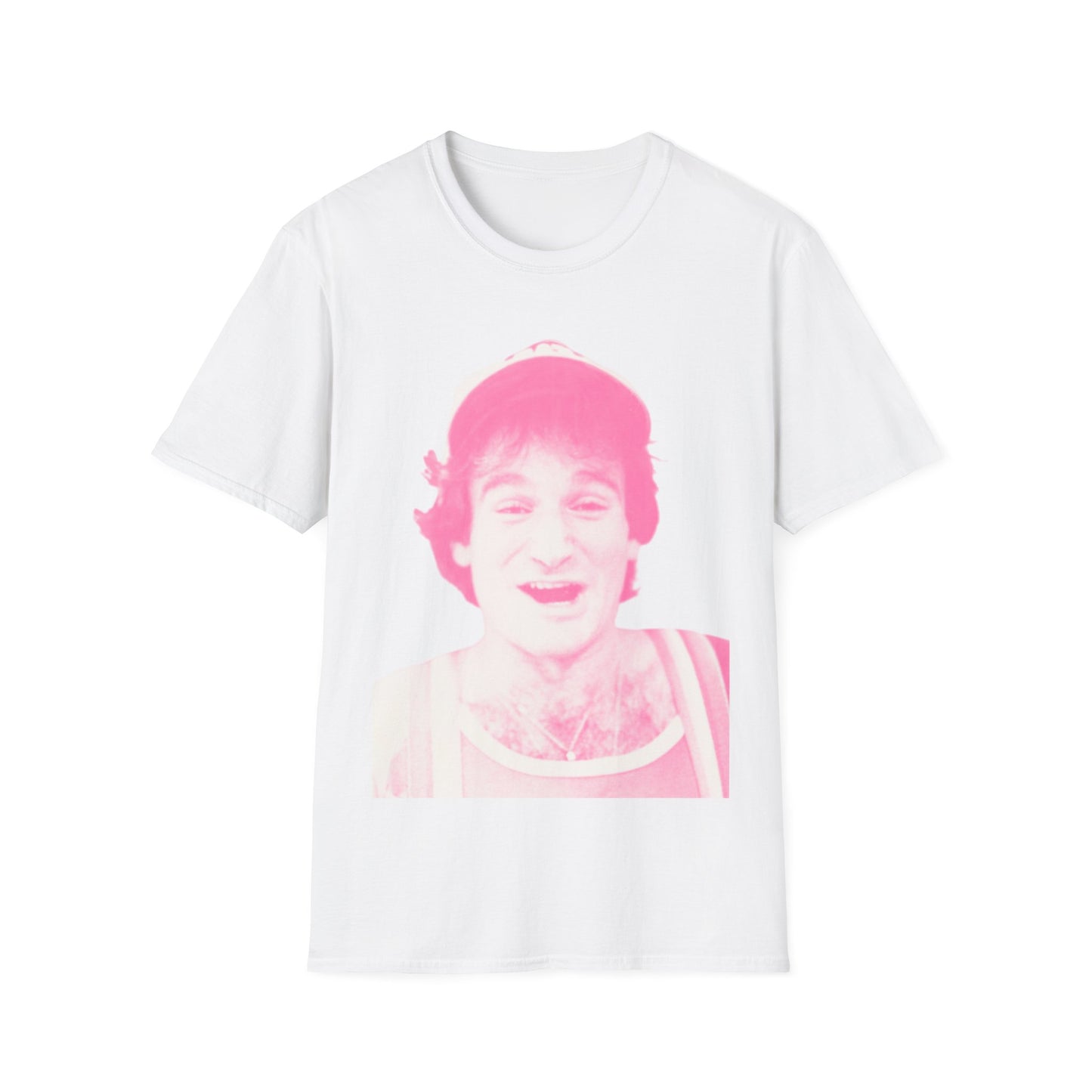 ROBIN Classic Fit AmplifyDestroy Print Tee Shirt Robin Williams Comedy Womens Mens White