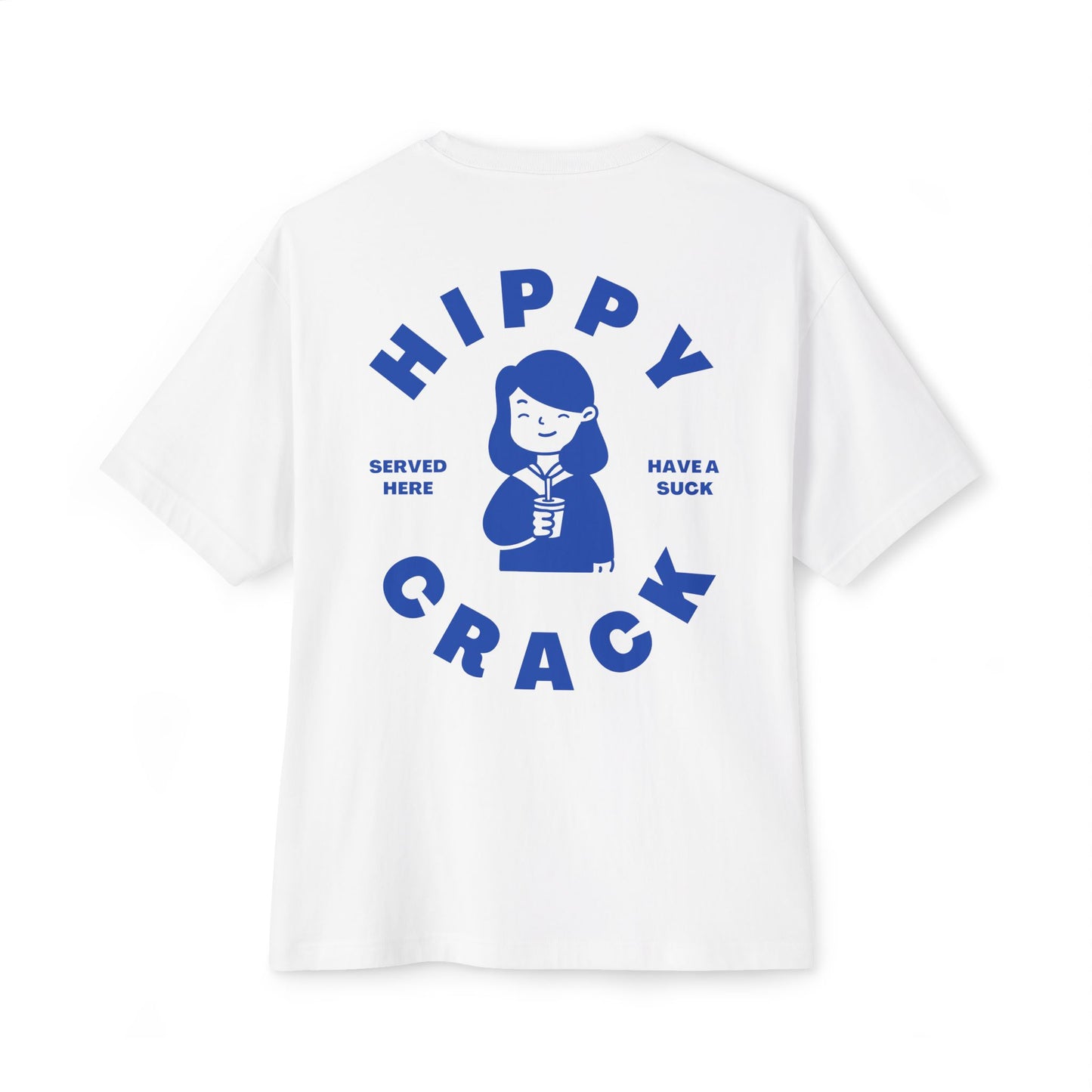 HIPPY CRACK Classic Fit AmplifyDestroy Print Boxy Oversized Casual Style Wear, Gift Trendy Summer Top