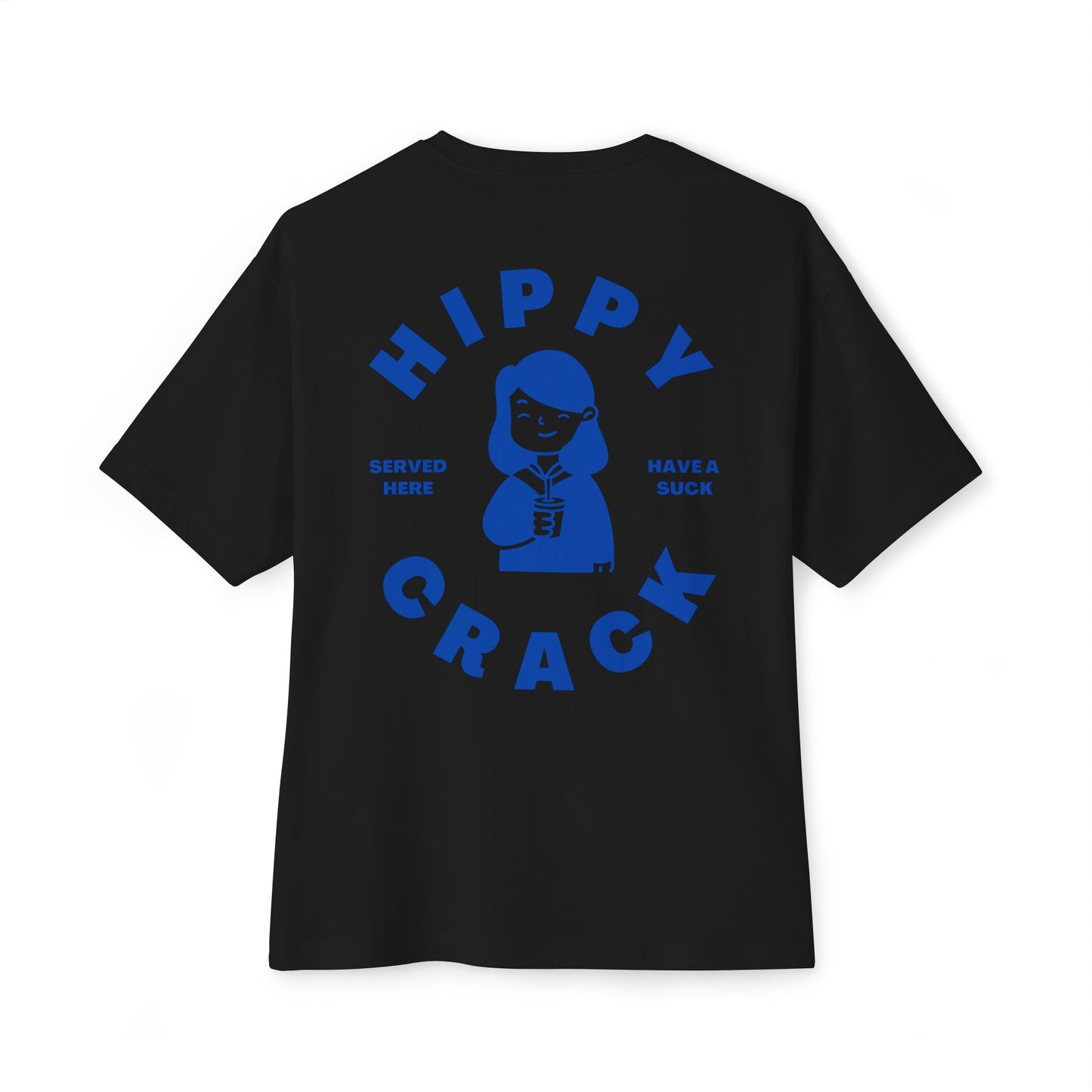 HIPPY CRACK Classic Fit AmplifyDestroy Print Boxy Oversized Casual Style Wear, Gift Trendy Summer Top