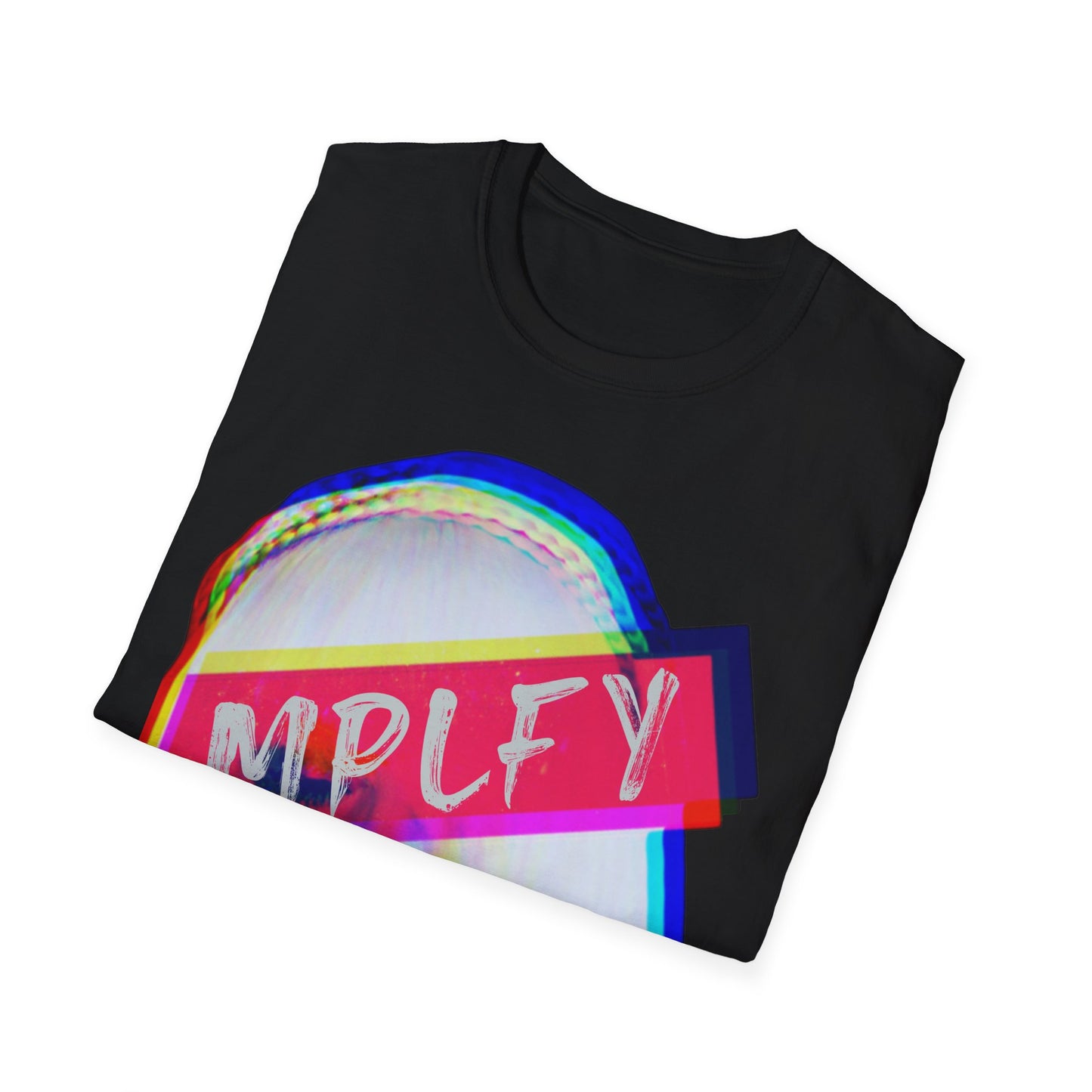 LADY Classic Fit AmplifyDestroy  Print Tee Shirt Vibrant Graphic Tee, Stylish Unisex T-Shirt, Casual Wear, Gift for Music Lovers, Streetwear