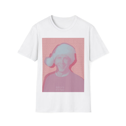 Clark Griswold Christmas Vacation T-Shirt: Funny Holiday Movie Tee Chevy Chase Icon Gift For Him Retro White Fun Graphic Tee for Christmas, Gifts, Casual Wear, Festive Celebrations, Cozy Style