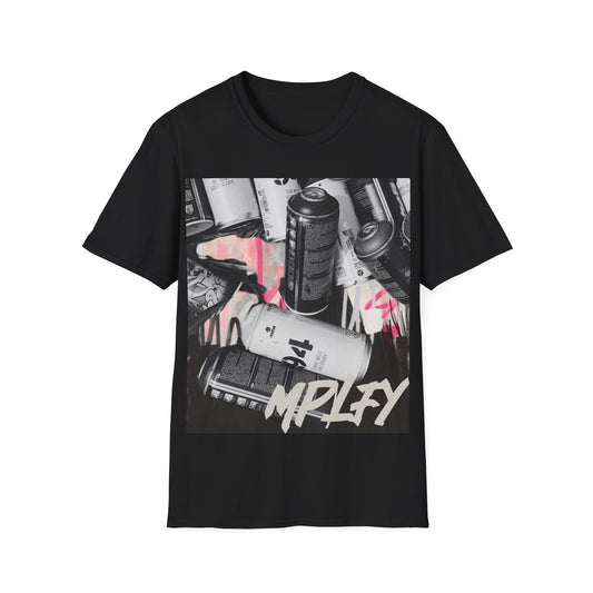 CANS Classic  Fit AmplifyDestroy Print Tee Shirt, Trendy Art Tee, Urban Streetwear, Casual Wear, Gift for Creatives, Daily Wear