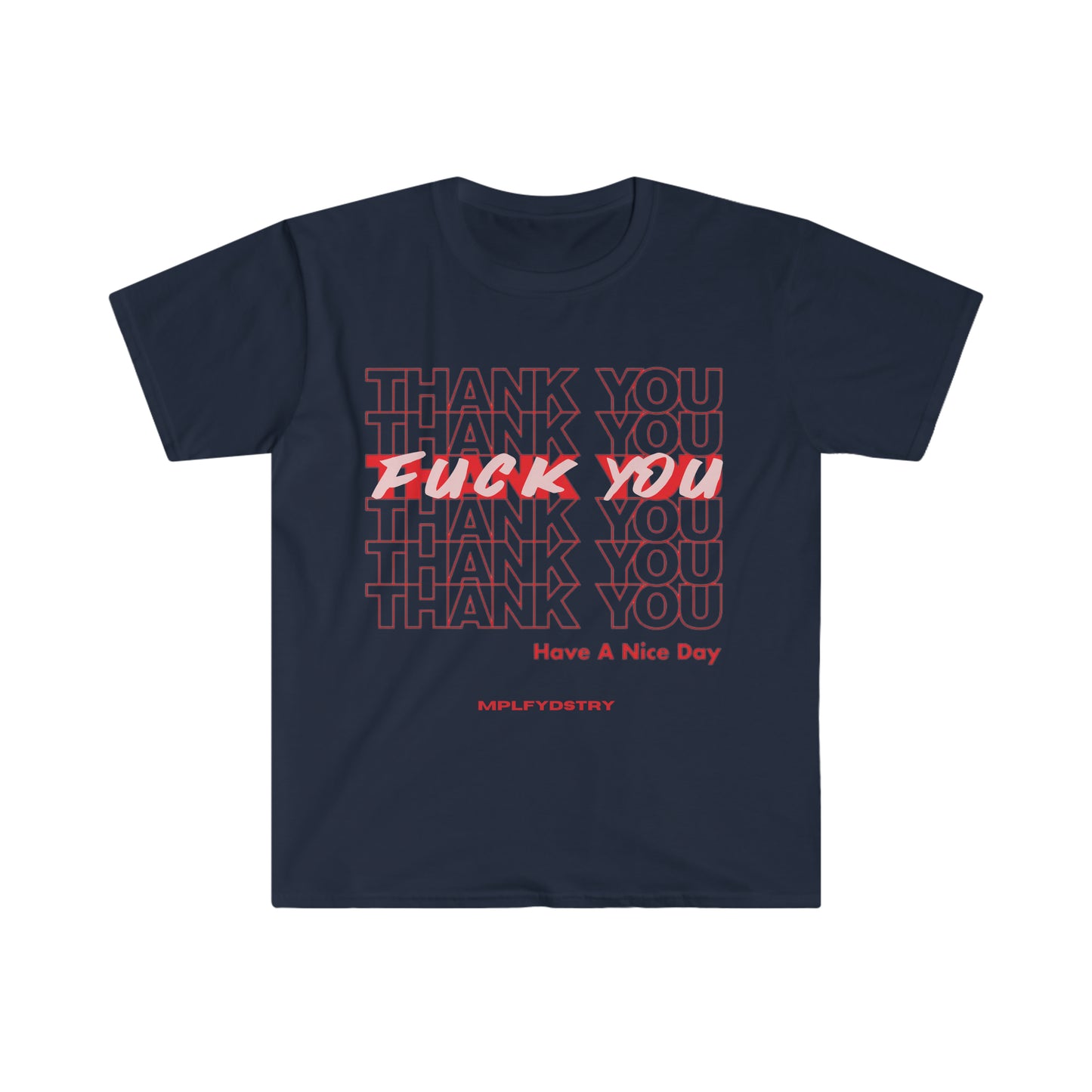 THANK YOU Classic Fit AmplifyDestroy Print Tee Shirt