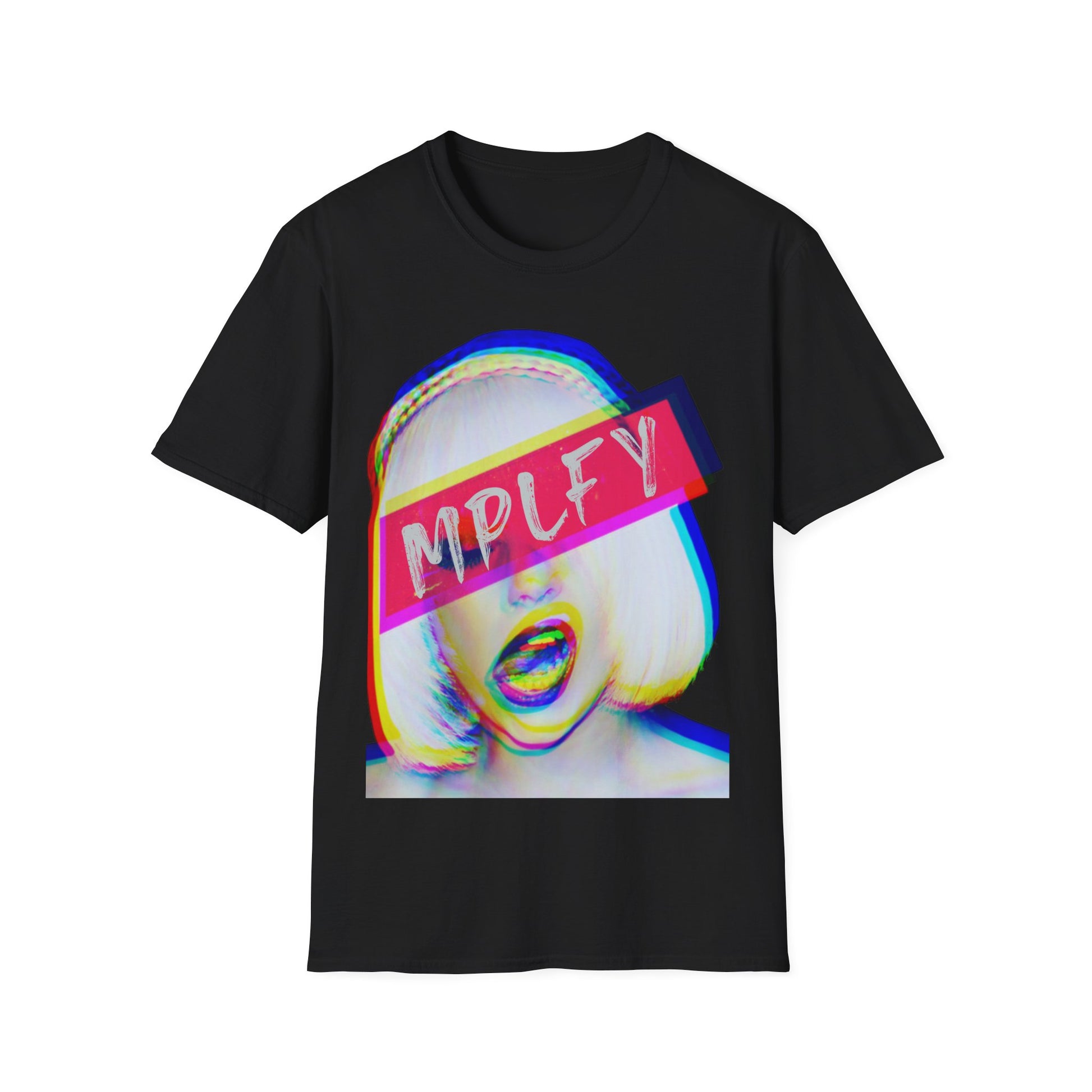 Lady Tee - vibrant music graphic t-shirt