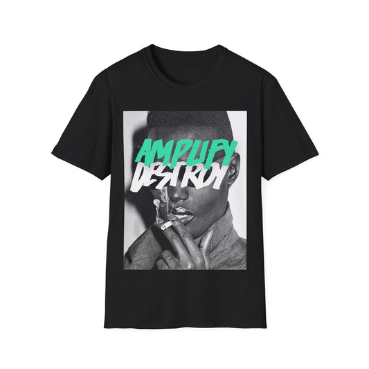 GRACE ClassIc Fit AmplifyDestroy Print Tee Shirt Grace Jones