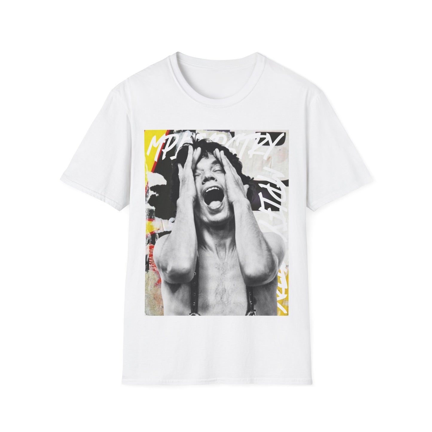 MICK Classic Fit AmplifyDestroy Print Tee shirt Emotive Graphic Unisex T-Shirt, Casual Tee, Streetwear Style, Comfort Wear, Unique Gift