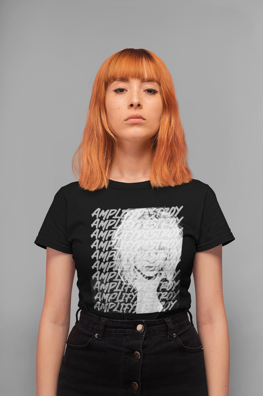 COURTNEY Classic Fit AmplifyDestroy Print Tee Shirt