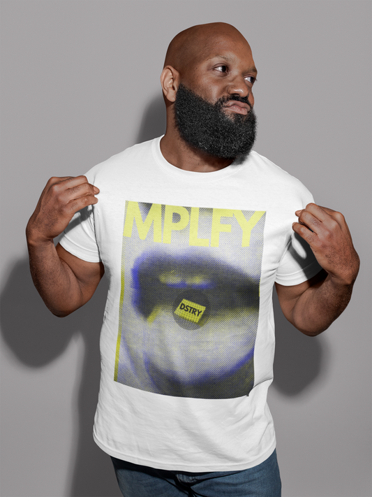 PILLS Classic Fit AmplifyDestroy Print Tee Shirt house music rave club ibiza party