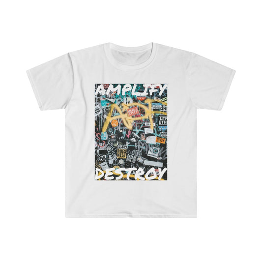 STREET ART Regular Fit Printed AmplifyDestroy T-shirt