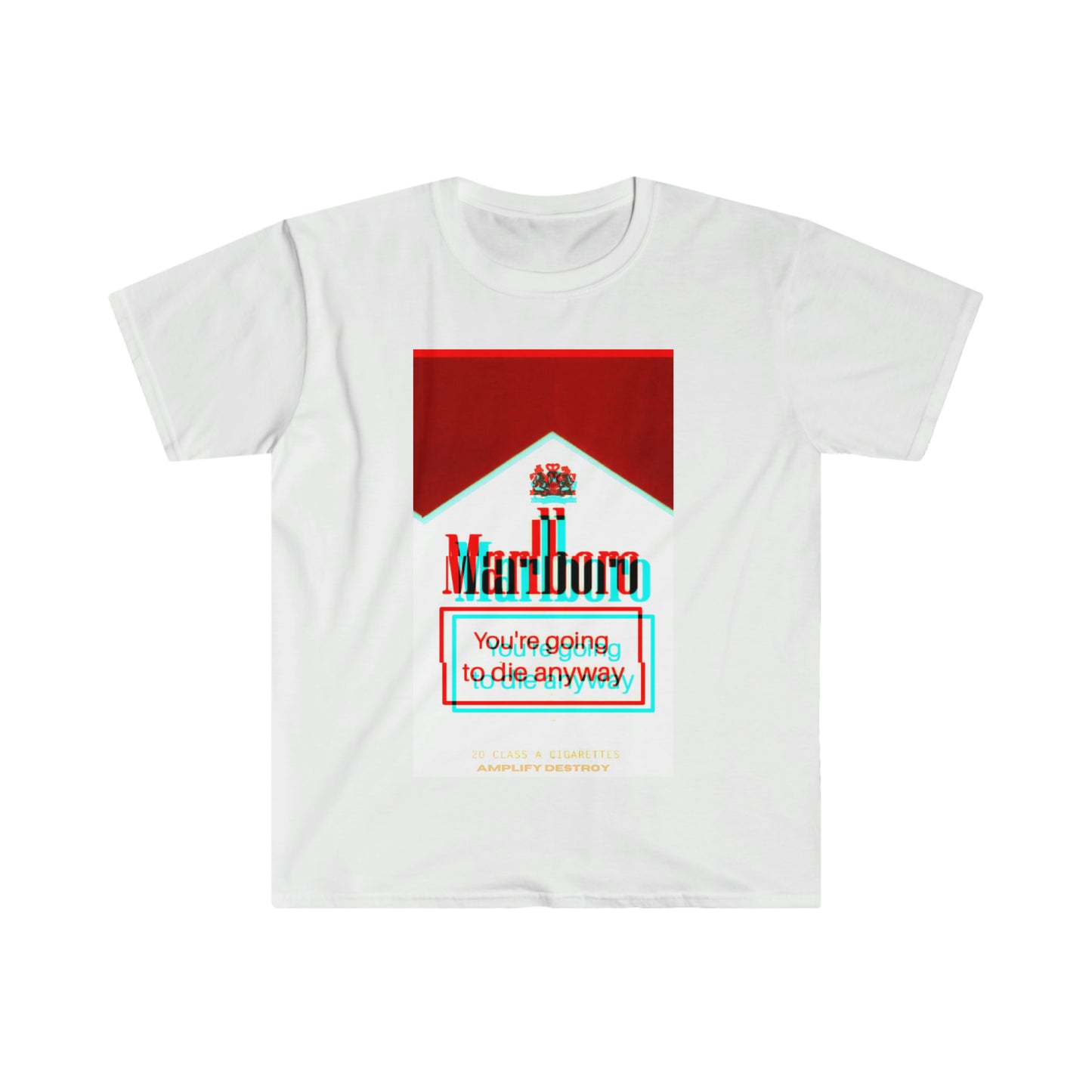 MARLBORO Classic Fit AmplifyDestroy Print Tee Shirt