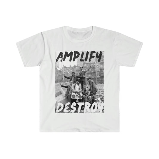 HARLEM Classic Fit AmplifyDestroy Print Tee Shirt