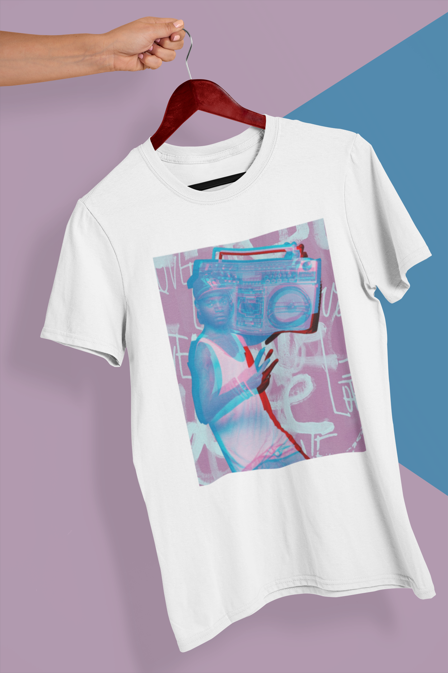 BEATBOX Classic Fit AmplifyDestroy Print Tee Shirt